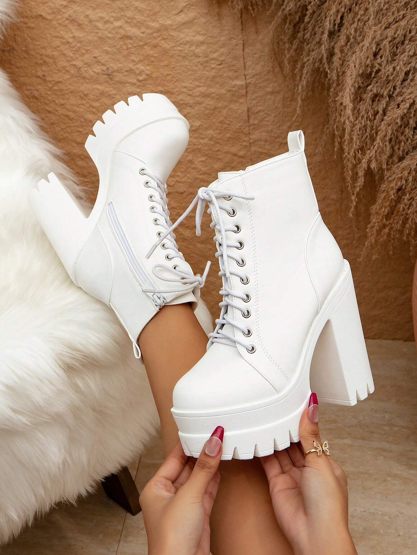 Women'S Fashionable Boots 2023 New Arrival Thick Sole Double Waterproof Platform Motorcycle Boots Women'S Boots