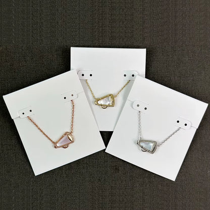 Cheer Short Pendant Necklace in White Mother-Of-Pearl for Women Girls Party, Fashion Jewelry,Unique Gifts