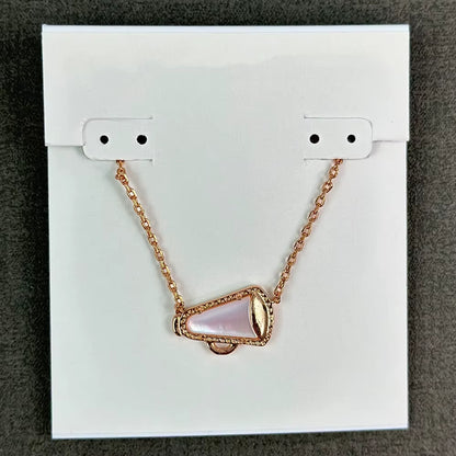 Cheer Short Pendant Necklace in White Mother-Of-Pearl for Women Girls Party, Fashion Jewelry,Unique Gifts